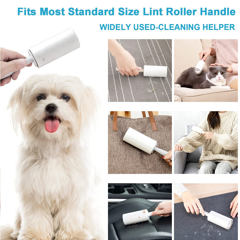 Newthinking 10 Pack Lint Roller Refills, 90 Sheets Extra Sticky Lint Roller Refills for Clothes, Pet Hair and Furniture, Fits Most Standard Size Lint Roller Handle, 900 Sheets - PawsPlanet Australia