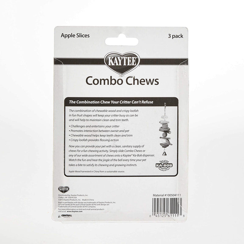 [Australia] - Kaytee Combo Chews Apple Slices, 3-Pack 