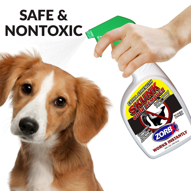 [Australia] - ZorbX Unscented Extra Strength Skunk Odor Remover – Safe for All, Even Pets and Children, with No Harsh Chemicals, Perfumes or Fragrances, Stronger and Safer Skunk Odor Remover Works Instantly and Can 