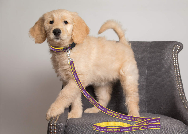 [Australia] - Pets First NFL Sports Dog Pet Leash, Available in Various Teams and Sizes Minnesota Vikings Small 