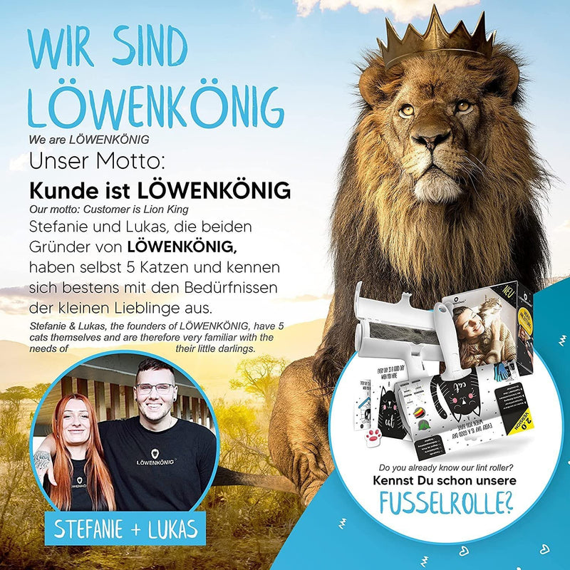 LÖWENKÖNIG® Taurus 3.0 [Improved grooming glove with extra long soft nubs] for short and long-haired cats and dogs I pet brushing glove I massage brush I cat accessories - PawsPlanet Australia