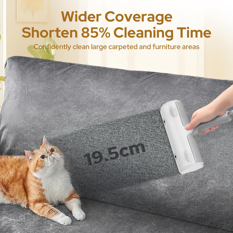 Zivacate pet hair remover lint roller, [Ergonomic handle & self-cleaning] lint roller for dog hair and cat hair, reusable lint rollers for furniture, couch, carpet - PawsPlanet Australia