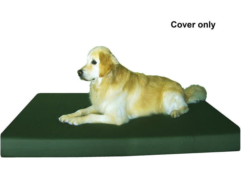 [Australia] - Dogbed4less Durable Olive Green Canvas Pet Bed External Duvet Cover for Small, Medium to Extra Large Dog Bed - Replacement Covers only 55"X37"X4" 