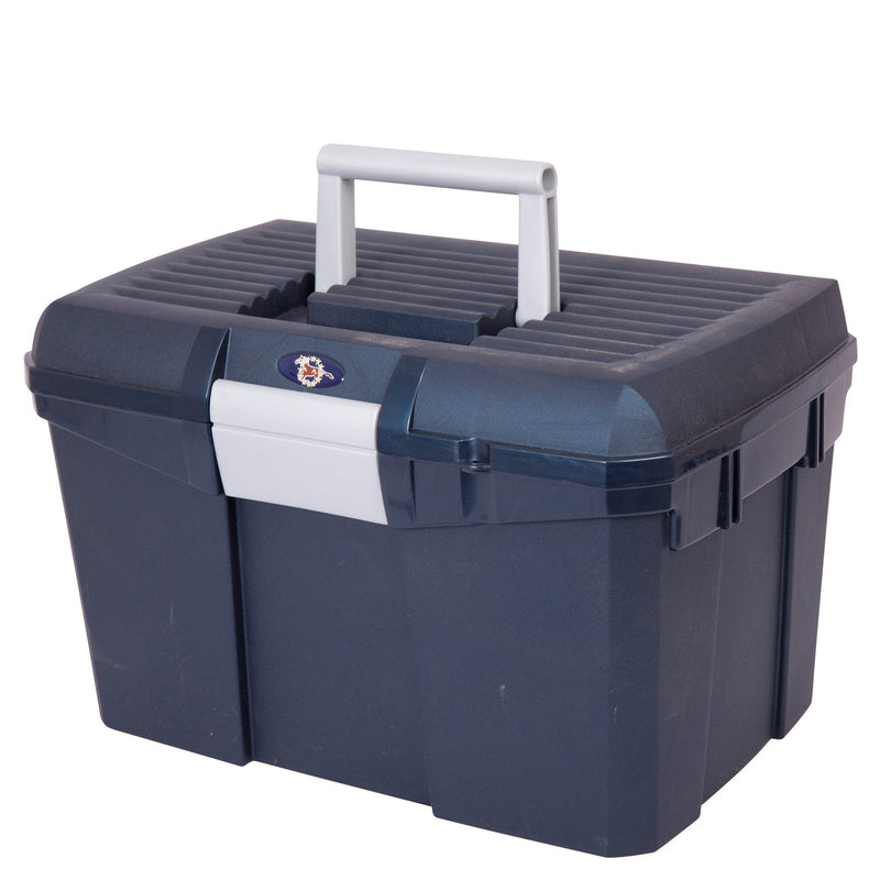 HySHINE Tack Box - Silver/Raspberry - Horse Equestrian Tack - PawsPlanet Australia