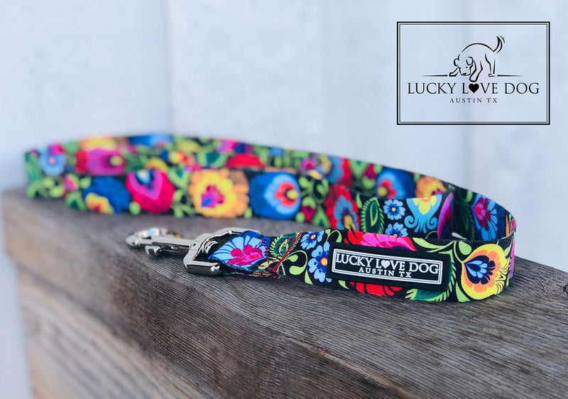[Australia] - Lucky Love Dog | Multi-Color Dog Leash for Small Medium Large Dogs - Soft, Adjustable, Cute Pet Gear for Male and Female Dogs Blackbird Leash 