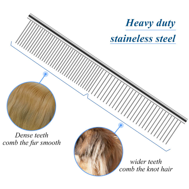 Bubuxy Pet Grooming Scissors Set with Safety Round Tip, Dog Cat Grooming Scissors Kit Include Thinning Scissors Curved Scissors Straight Scissors and Grooming Comb for Dog Cat - PawsPlanet Australia