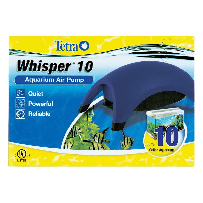 Tetra 77846 Whisper Air Pump, up to 10-Gallon Up to 10 Gallons - PawsPlanet Australia