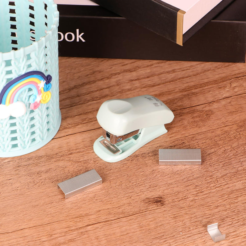Stapler Small Portable Stapler with 400 Staples Stapler Effortless Office Stapler 2-25 Sheet Capacity Mini Stapler for School Home or Office for Organizing Files (Bliau) - PawsPlanet Australia