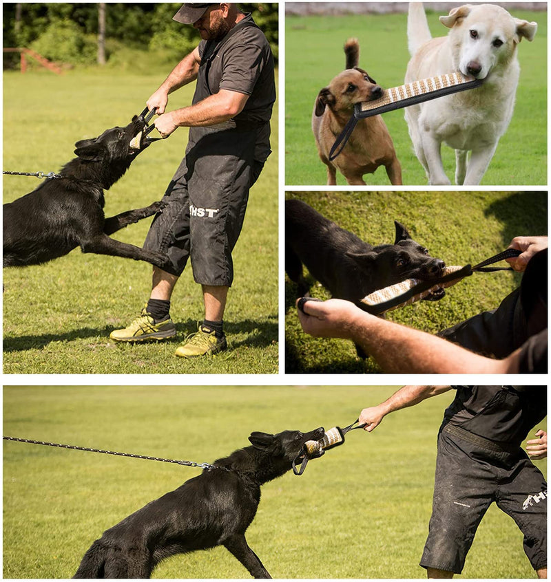 Tug of War Dog Toy,Dog Bite Tug Toy,Dog Bite Pillow,Durable Pull Toy with 2 Strong Handles for Medium to Large Dogs,Ideal for Tug of War, Fetch, Puppy Training & Interactive Play - PawsPlanet Australia