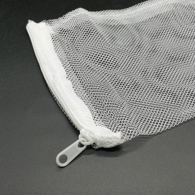 [Australia] - BCQLI 20Pcs Aquarium Filter Media Bag Nylon Mesh Bag Net Bag Zipper,4.7 x 6.7 inch,Plastic Zipper 