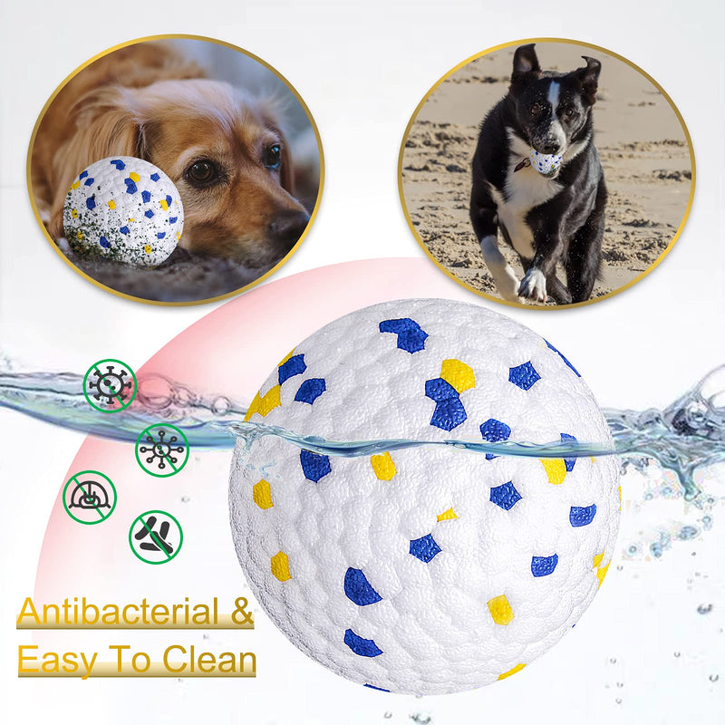 Dog Ball Toy, Interactive Dog Balls 1/2 PCs for Large Medium Dogs Aggressive chewers, Exercise Ball Toys for Training Dog, Molar Chew Balls Blue & Yellow 1 PC - PawsPlanet Australia