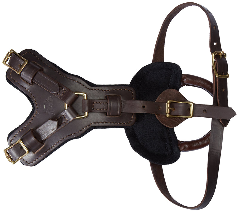 [Australia] - Dogline Viper Invader Multi-Function Leather Dog Pet Harness 26"-32" Brown 