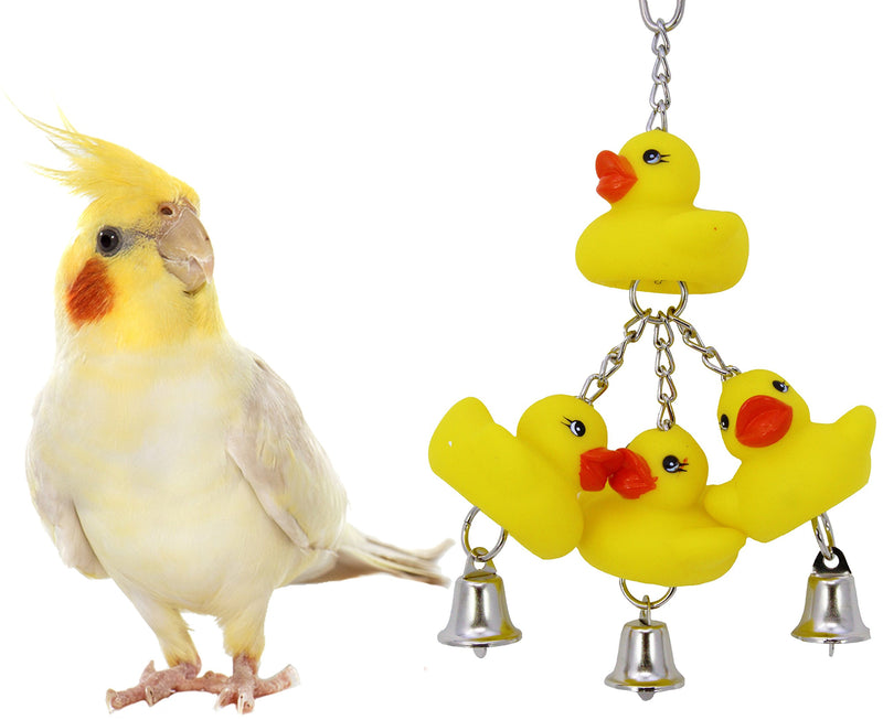 [Australia] - Bonka Bird Toys Angel Shred Ducky Plucker Ringer Triple Toy Parrot Cage Craft Cages Cockatiels Lovebirds Budgies Parrots Parakeet Conure Ducky Ringer 