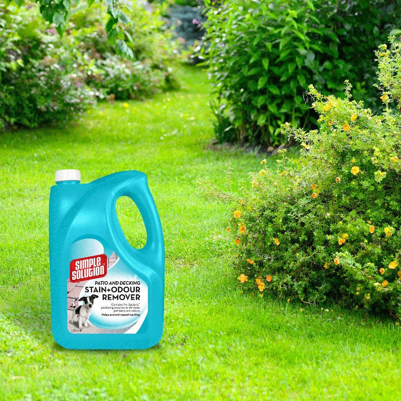 Simple Solution Patio & Decking Pet Stain and Odour Remover | Enzymatic Cleaner with Pro-Bacteria Cleaning Power - 4 Litre - PawsPlanet Australia