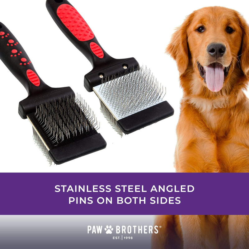 [Australia] - Paw Brothers Double Sided Soft Flex Slicker Brush, Small 