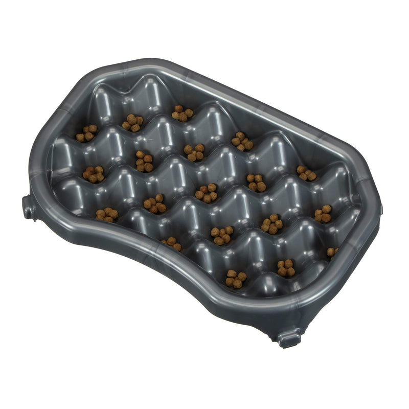 [Australia] - Neater Pet Brands - Neater Slow Feeder - Fun, Healthy, Stress Free Dog Bowl Helps Stop Bloat Prevents Obesity Improves Digestion (2.5 Cup, 6 Cup, Double Diner/w Water Bowl) 2.5 Cup Gunmetal 