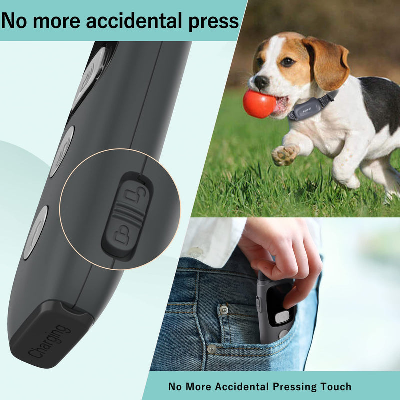 PATPET Dog Training Collar with Remote - 3 Modes Rechargeable Dog Shock Collar for 2 Dogs, IPX7 Waterproof Shock Collar with Security Keypad Lock - PawsPlanet Australia