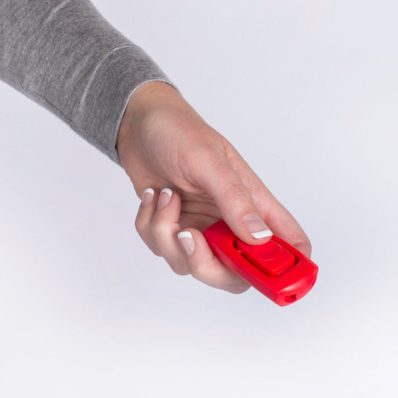 The Company of Animals Whizzclick, Clicker and Whistle Combined, Recall and Reward Training, Wrist Strap, For all Dogs Including Sensitive Dogs and Puppies - PawsPlanet Australia