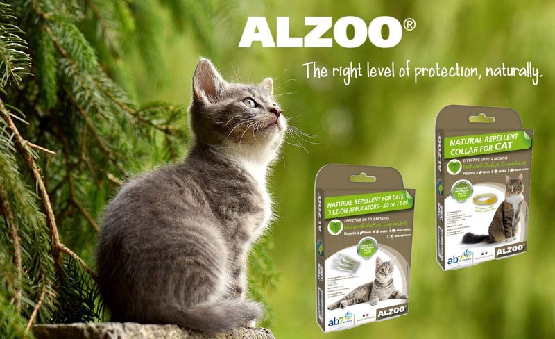 [Australia] - ALZOO Natural Repellent Flea & Tick Collar for Cats 1-oz box 1-count 