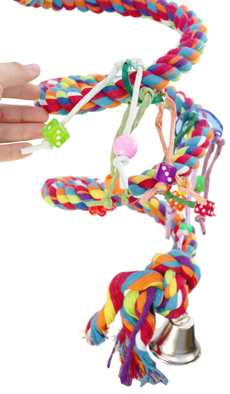 [Australia] - Bonka Bird Toys 1961 Large Charm Rope Boing Coil Swing Bird Toy parrot cage toys cages Amazon 