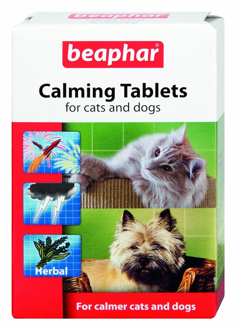 Beaphar DOG & CAT Natural Calming Beaphar Calming Tablets Nervousness Fireworks Calmer - PawsPlanet Australia