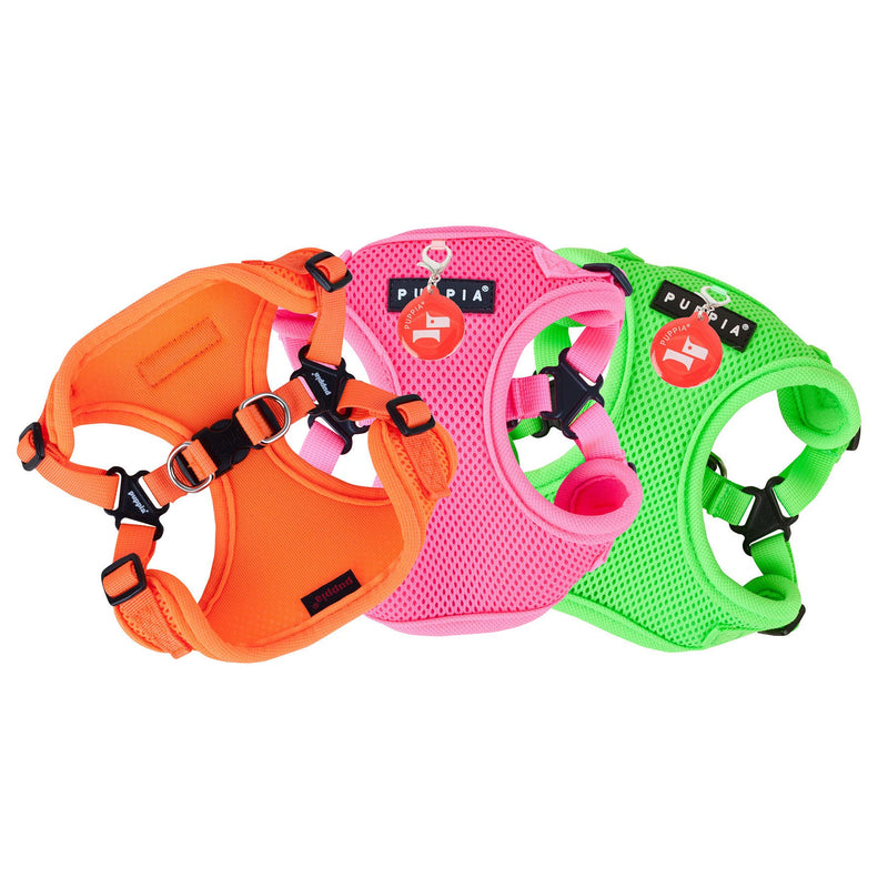 [Australia] - Puppia Authentic Neon Soft Harness C Medium Orange 