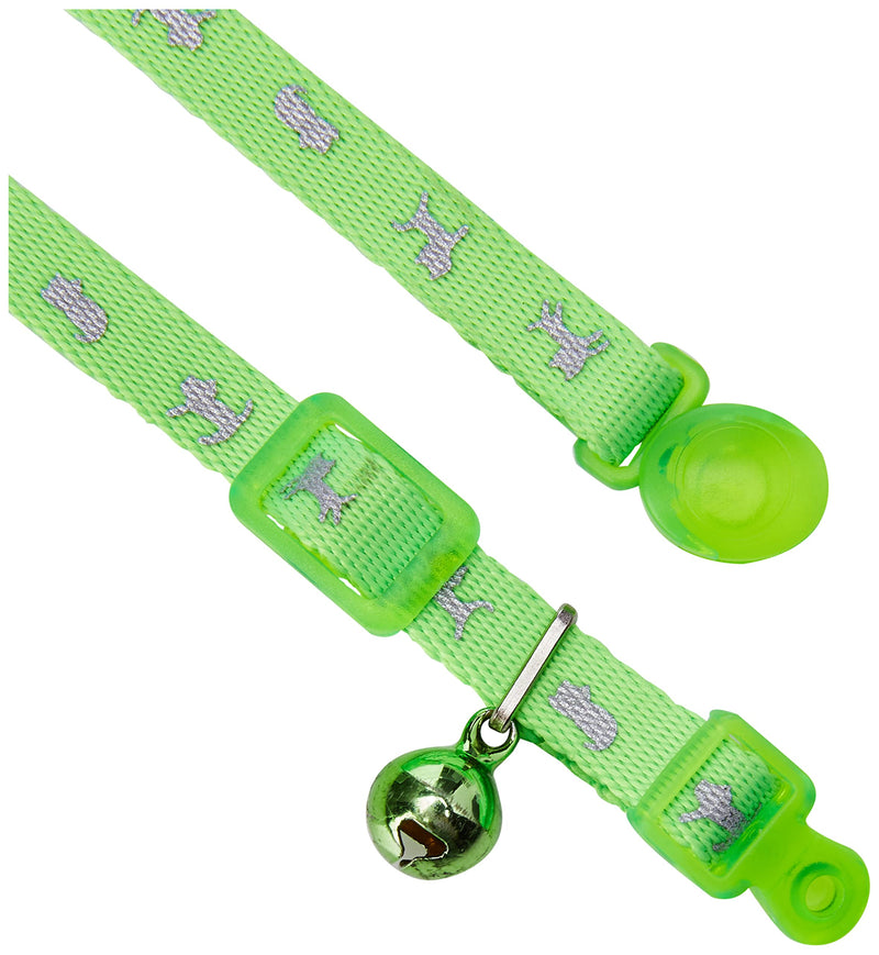 Ancol Hi-Vis Safety Kitten Collar, Neon Green - PawsPlanet Australia