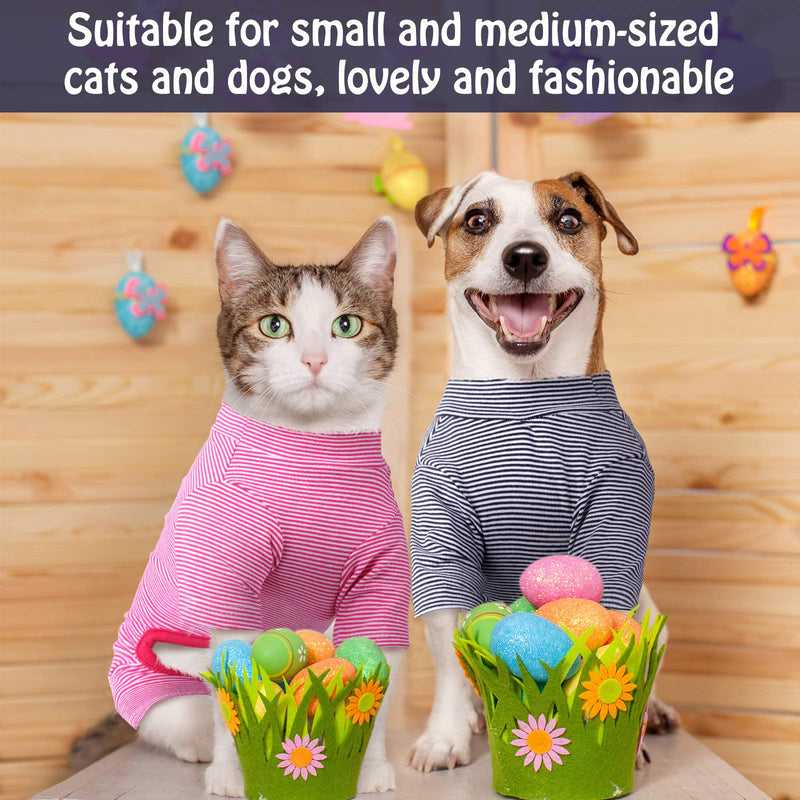 2 Pieces Pet Jumpsuit Puppy Pajamas Soft Dog Pajamas Puppy Rompers Cute Dog Bodysuits for Small Dogs Cats Pets Classic Pattern - PawsPlanet Australia