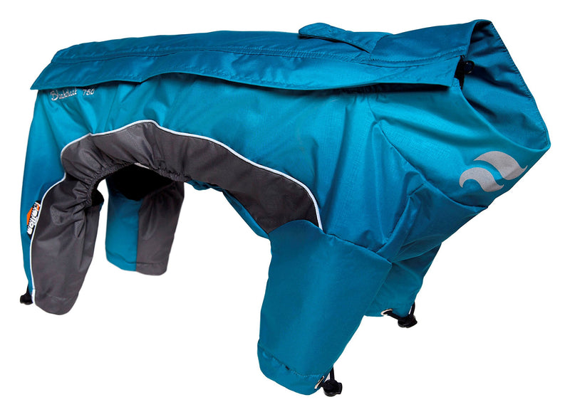 DOGHELIOS 'Blizzard' Full-Bodied Comfort-Fitted Adjustable and 3M Reflective Winter Insulated Pet Dog Coat Jacket w/ Blackshark Technology, X-Small, Blue - PawsPlanet Australia