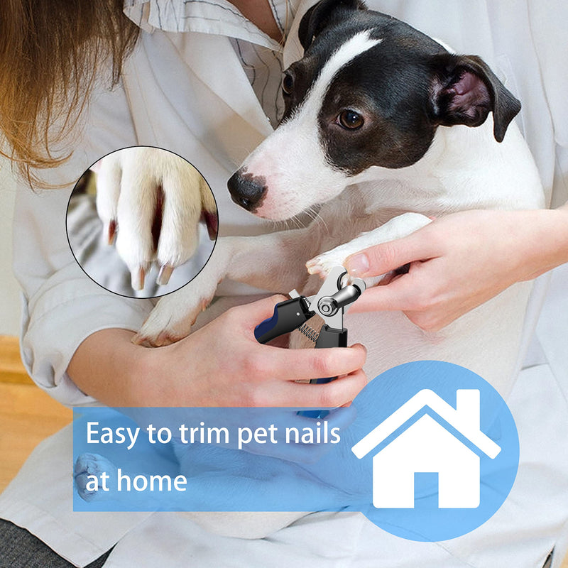Perperqer Dog Nail Clipper,Dog Nail Trimmers with Safety Guard for Small Medium Large Breed Dog & Cat to Avoid Over Cutting,Professional Grooming Tool with Quick Sensor and Dog Nail File - PawsPlanet Australia