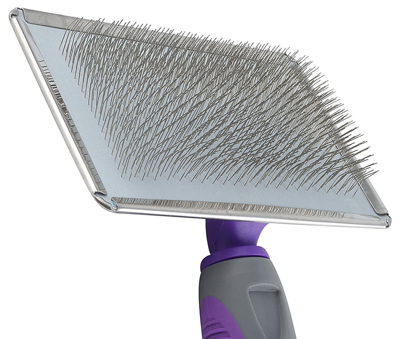[Australia] - Hertzko Slicker Brush for Dogs and Cats Pet Grooming Dematting Brush Easily Removes Mats, Tangles, and Loose Fur from The Pet’s Coat 