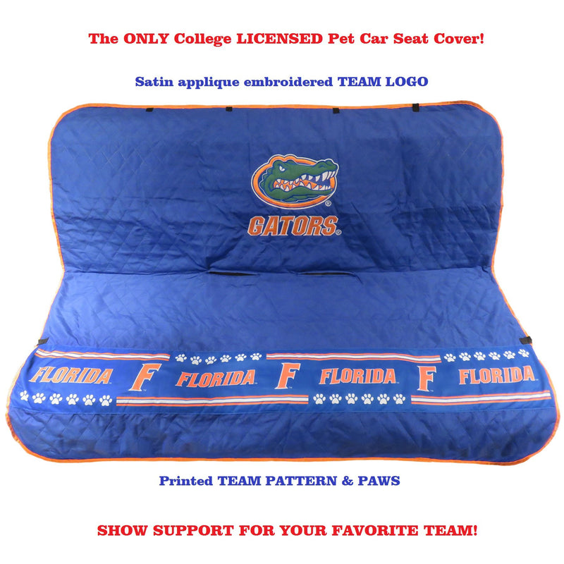 [Australia] - Pets First NCAA Collegiate PET Car Seat Cover - Available in 12 Teams Collegiate Florida Gators 