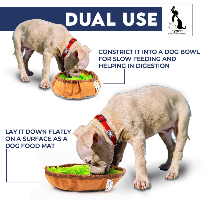 Jeypets Snuffle Mat for Dogs with Rope Toys | Premium Interactive Dog Toy Puzzle to Encourage Natural Foraging Skills | Dog Toys for Boredom for Stress Relief Slow Feeding and Agility - PawsPlanet Australia