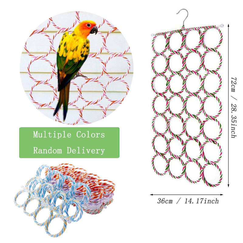X-zoo Bird Swings Stand, Toys for Birds Birdcage Perches Hanging Ladders Climbing Toys for Parrot Budgies Parakeet (Randomly Color) - PawsPlanet Australia