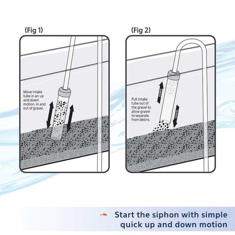 Aqueon Siphon Vacuum Gravel Cleaner Medium - 9 Inches - PawsPlanet Australia