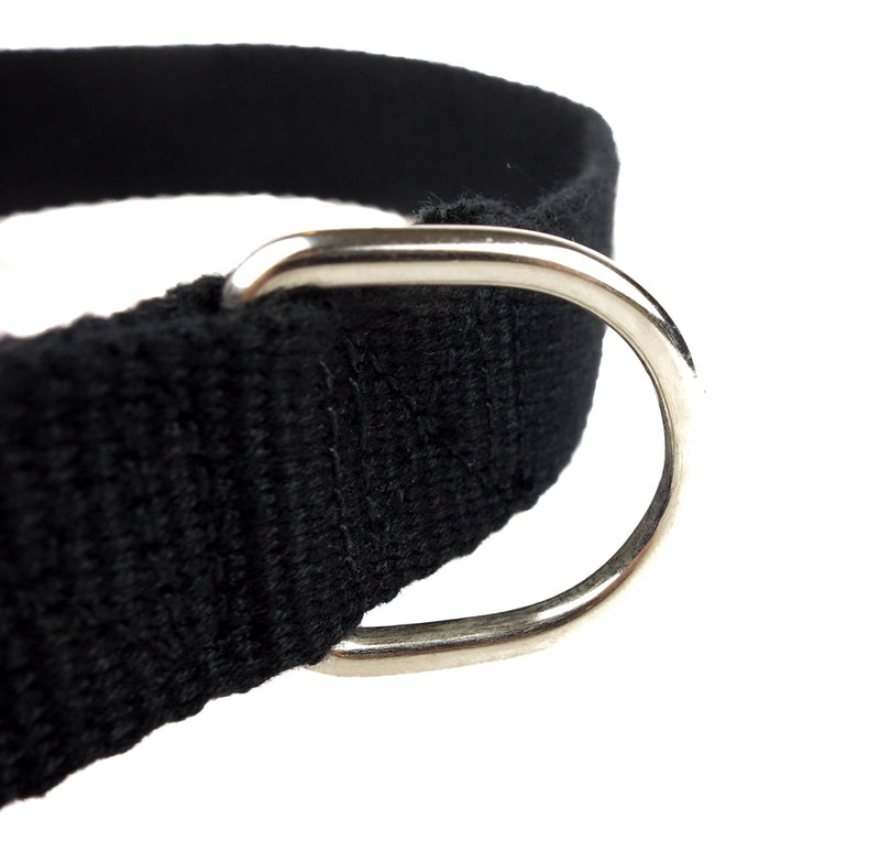 [Australia] - Organic Black Bamboo Dog Leash and Collar for Medium and Large Dogs (Large, Black) 