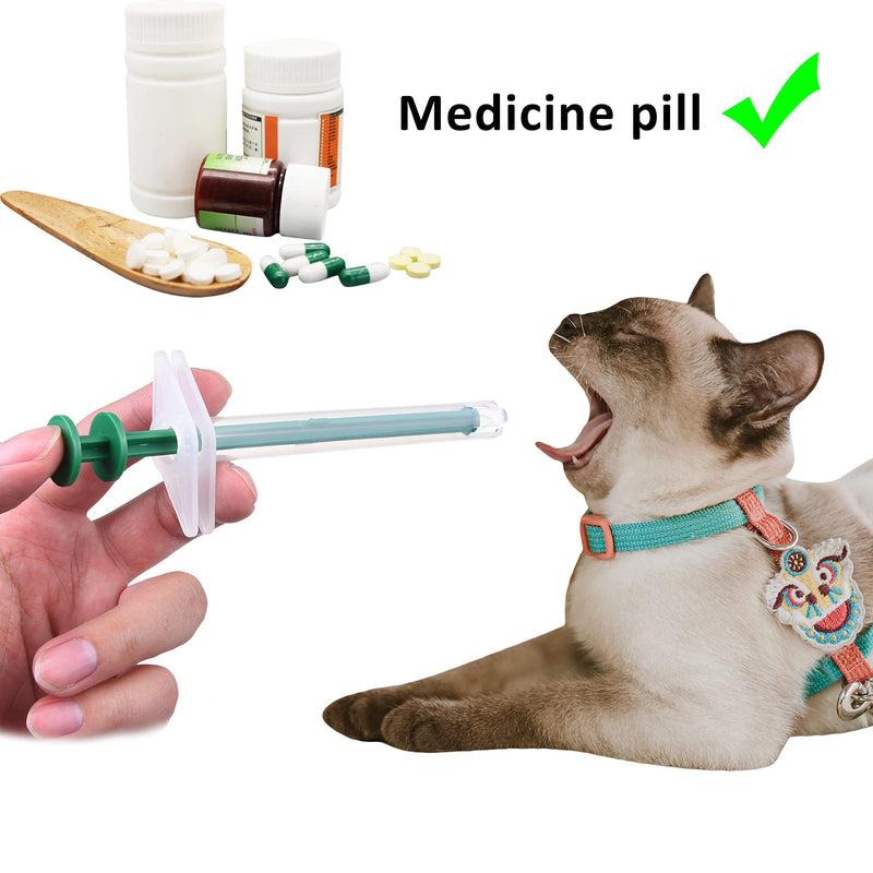 Kare & Kind 3x Pet Pill Feeder - Medicine Dispenser Tool - Syringe Popper for Tablet, Pill, Capsules - Use for Water, Milk Formula, Powder - Ideal for Kittens, Puppies, Dogs, Cats, Newborn Animals - PawsPlanet Australia