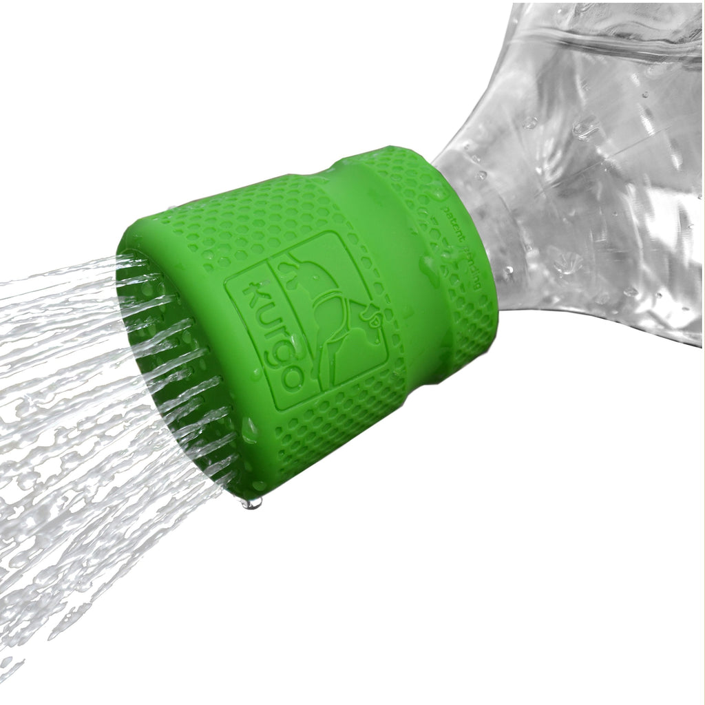 Kurgo Mud Dog Dog Travel Shower Silicone Shower Attachment for PET Bottles from 473ml to 2L Dishwasher Safe for Dog Green Pack of 1 - PawsPlanet Australia