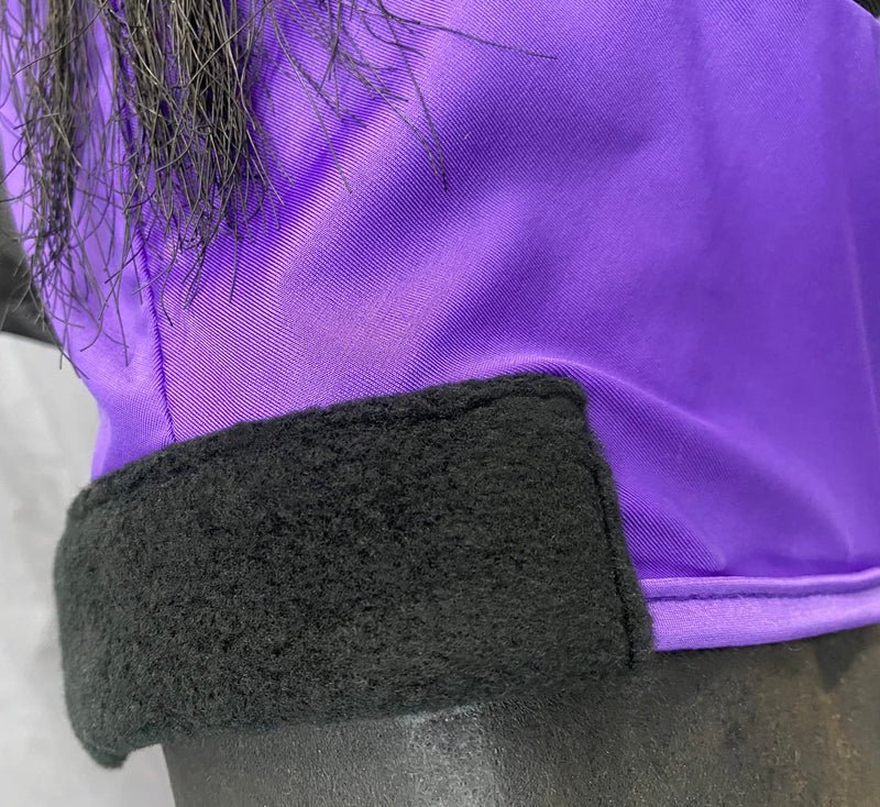 LEAFOREST Horse Mesh Fly Mask with Ears, Soft Lycra Mesh Mask Anti-UV with Ears Purple, Full Violet - PawsPlanet Australia