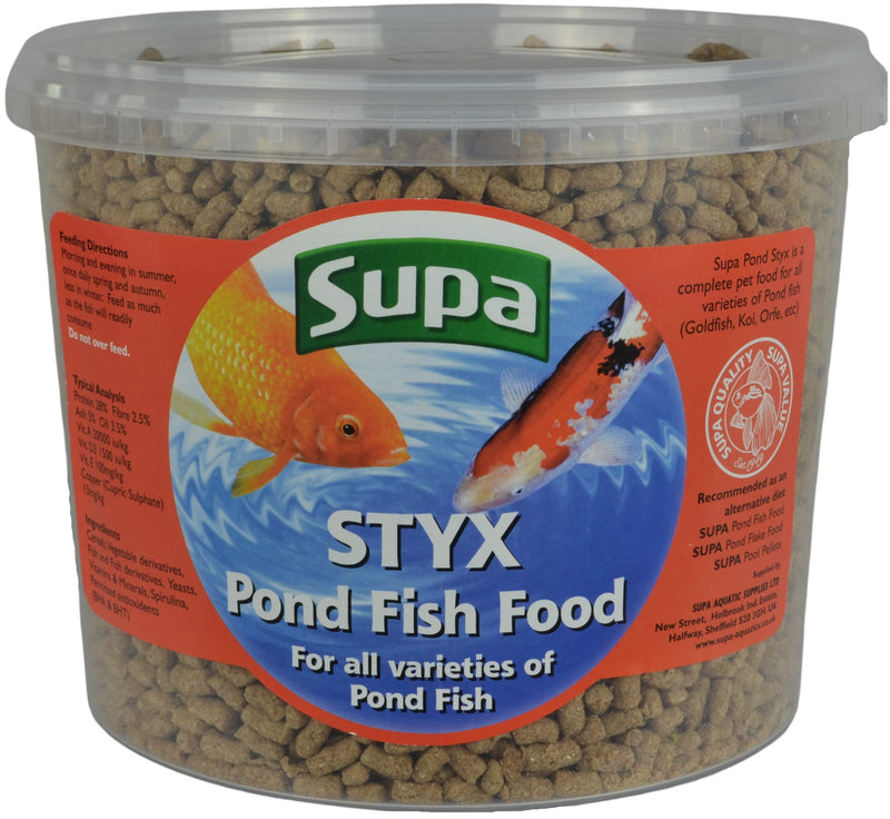 Supa Pond Sticks Fish Food, 3 Litre Bucket, Premium Quality Pond Fish Food Offering A Nutritionally Balanced Diet. - PawsPlanet Australia