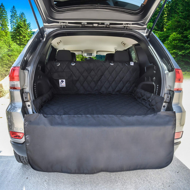 [Australia] - Dog Car Seat Cover & Cargo Liner rear Bench! Convertible Hammock Shaped Comfort Accessory for Cars, SUVs, Trucks & Carriers. Waterproof, Nonslip, Washable Pet Backseat Protector, Pets Blanket & Bag black 