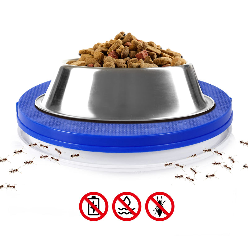 SoulThink Ant Proof Cat Dog Bowl Tray - 2022 New Innovation Anti Ant Pet Food Dish Indoor No Chemical No Water Needed Different from Traditional Ant Trap - PawsPlanet Australia