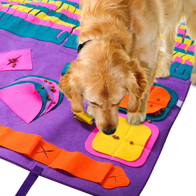 PJDH Dog Sniffing Carpet, Large Pet Mats for Dogs, Soft Pet Nose Work Odor Snuffle Mat - PawsPlanet Australia