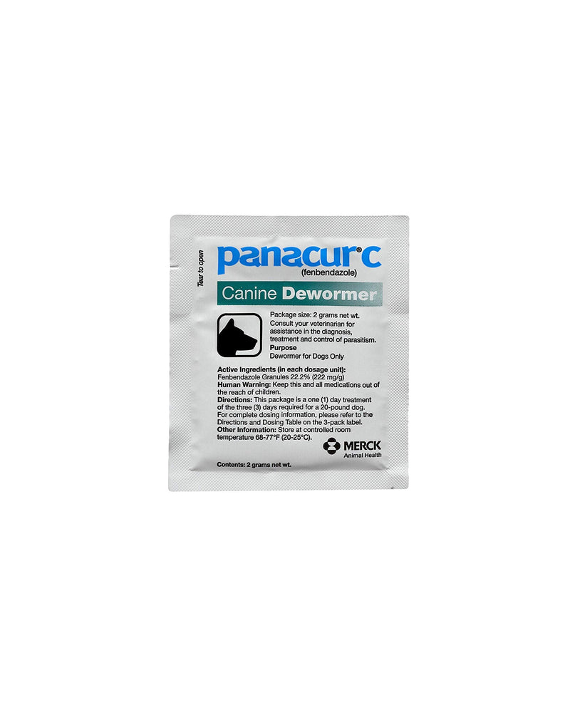 Panacur C Canine Dewormer (fenbendazole), 2 gram - PawsPlanet Australia