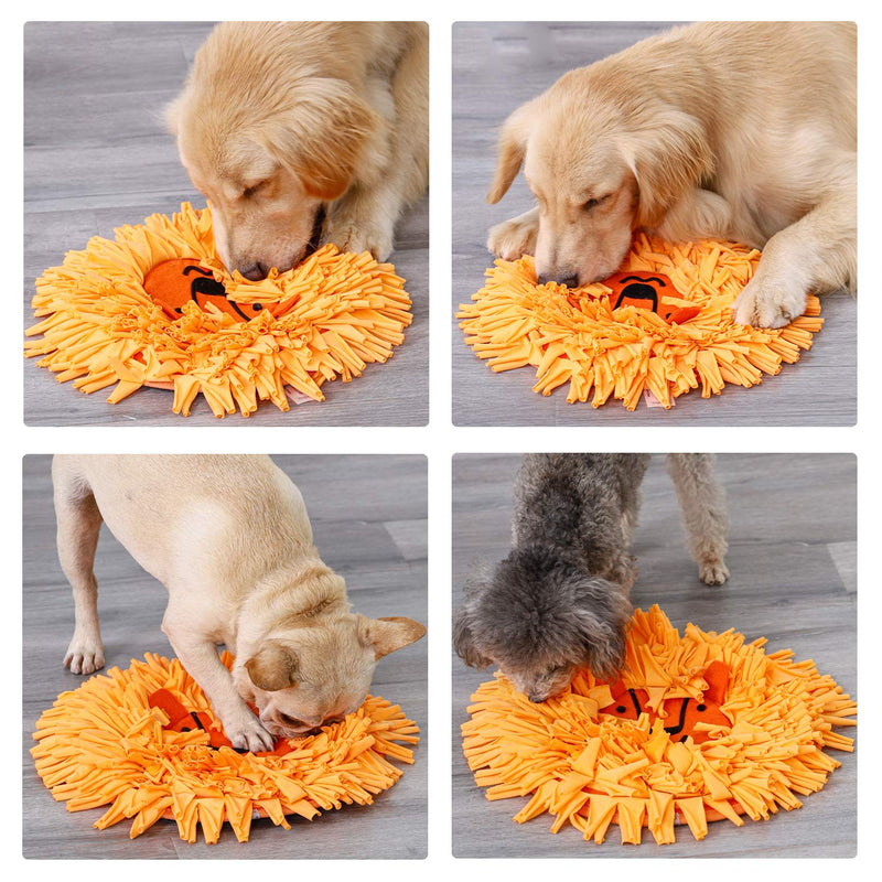 Hengu Dog Snuffle Feeding Mat, Washable Training Snuffle Pad Puzzle Toys Interactive Game for Boredom, Encourages Natural Foraging Skills for Small Medium Size Dogs Puppy Cats (41 x 41cm) - PawsPlanet Australia