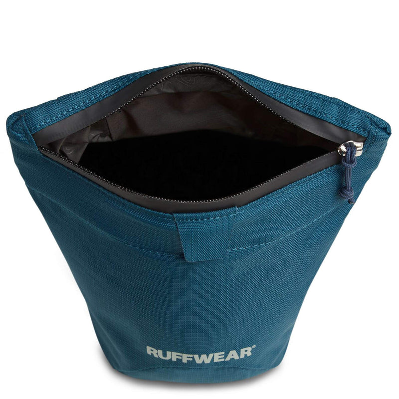 RUFFWEAR Pack Out Bag, Treat Pouch and Poop Bag Dispenser – Blue Moon, Large 7.5 x 6.5 L - PawsPlanet Australia