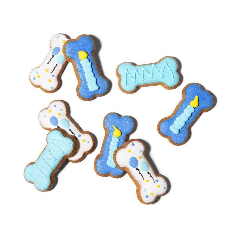 Modern Gourmet Foods - Dog Biscuits Gift Set of 8 Hand Decorated Dog Treats - Boy - PawsPlanet Australia