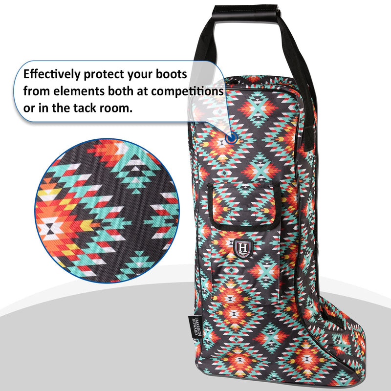 Harrison Howard Tall Boot Carry Bag Classic Leopard - PawsPlanet Australia