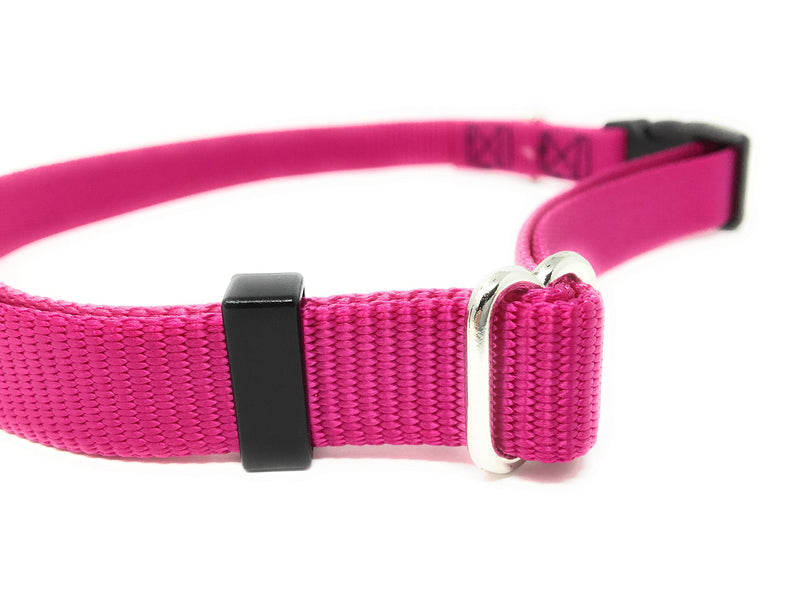 [Australia] - Sparky Pet Co 1" Universal Clip-N-Go Adjustable Nylon Dog Collars Raspberry 