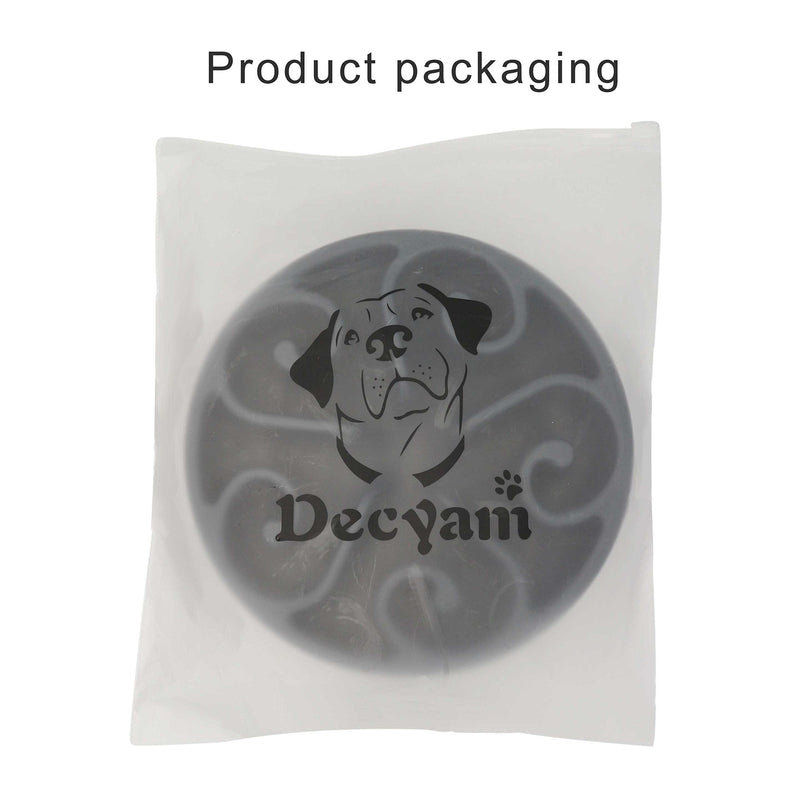 Decyam Slow Feeder Dog Bowl Slow Eating Dog Bowl Pet Puppy Fun Puzzle Feeder Non Skid Bloat Stop Feeding Bowl (Small/Medium, Black) Small/Medium - PawsPlanet Australia